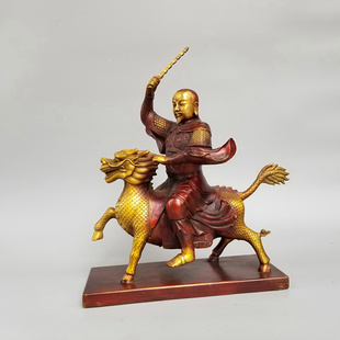 家居大号雷祖铜像坐像定做九天应元雷声普化天尊南极长生大帝摆件