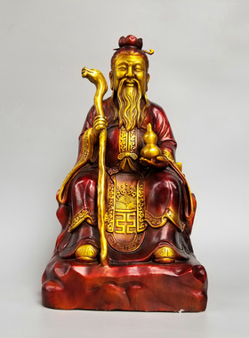 黄铜祝福中式药王孙思邈摆件