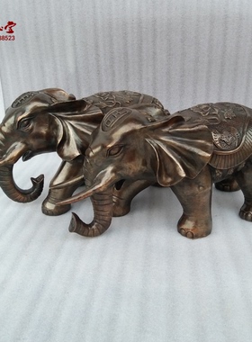 铜大象工艺品摆件风水铜器