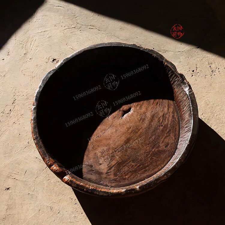 实木果盘 侘寂风木盆 耐磨猫窝猫咪板盆清凉狗窝宠物豪宅四季通用