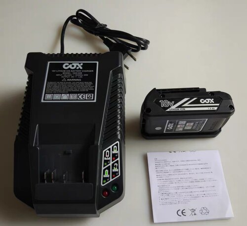 COX电动胶枪专用电池 14.4V/10.8V和18V可充电锂电池 充电器