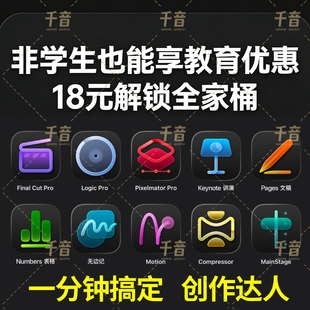 AppleCreator Studio/Creator Studio学生认证Final Cut Pro page