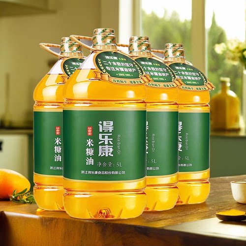 得乐康谷黄金米康油5升桶稻米油富含谷维素食用油新日期