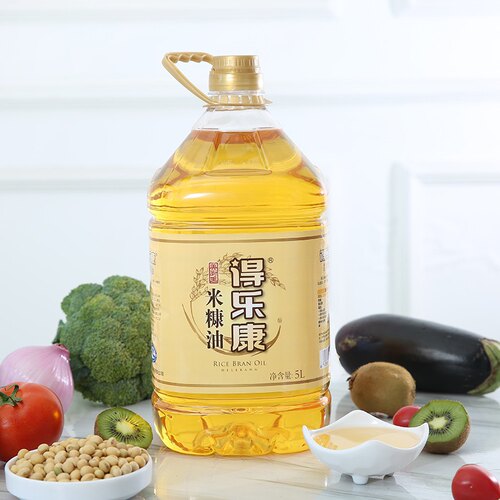 得乐康美厨王稻米油5L桶装