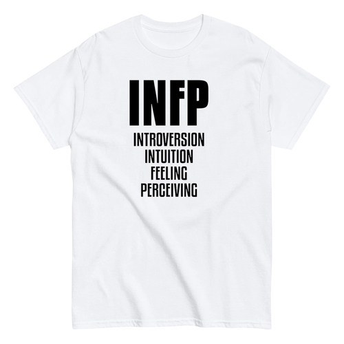 INFP 万物皆可MBTI16人格INFJ趣味美式印花短袖个性小众设计T恤潮