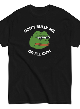 Don't Bully Me趣味搞怪印花纯棉宽松男女短袖t恤tee复古百搭创意