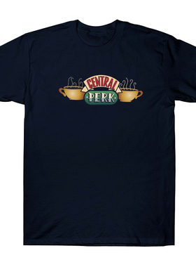美剧老友记周边T恤friends中央公园咖啡馆短袖central perk男女潮