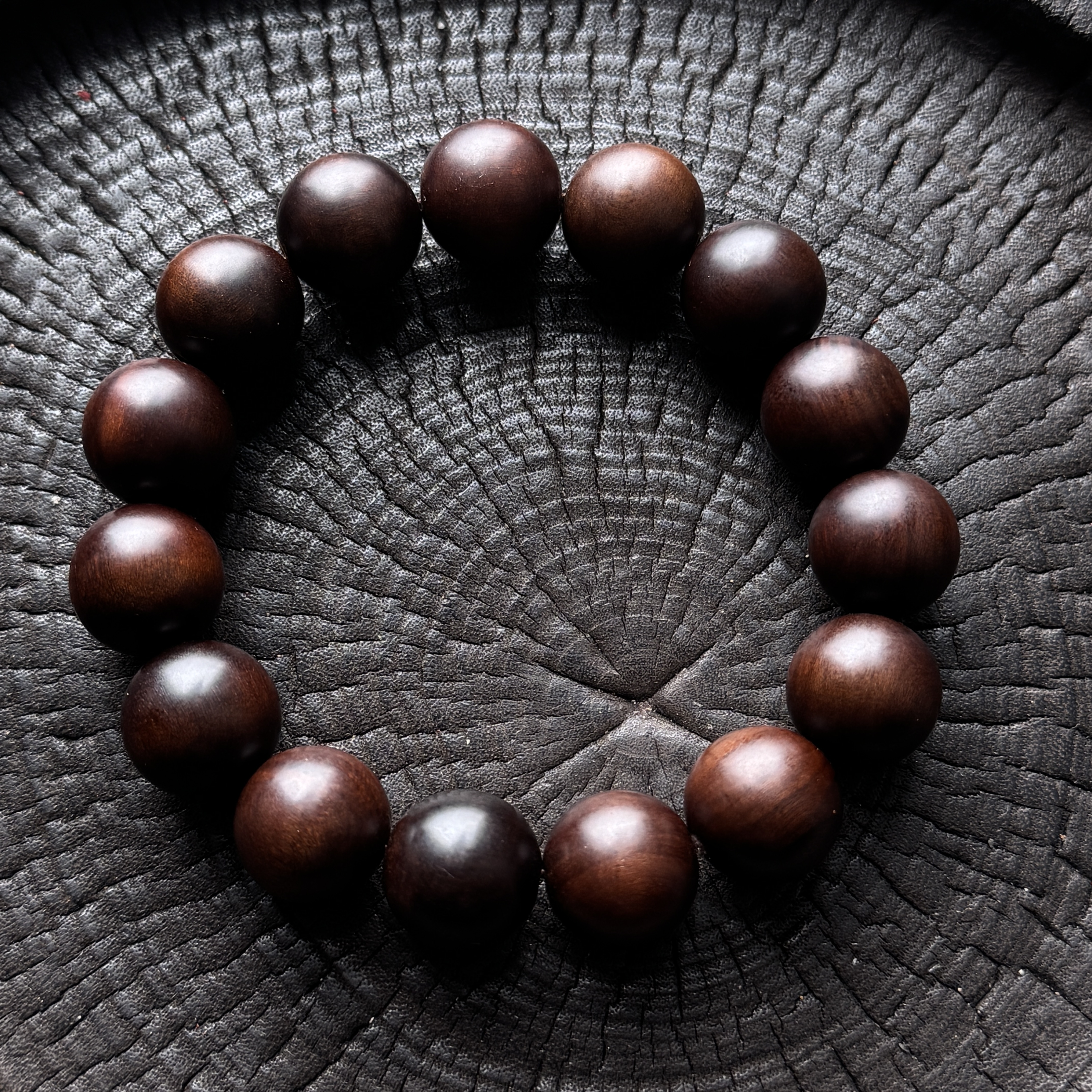 【黄庭雷击枣木】天然千年雷击枣木玉化料手串活枣木护身保康避蟹