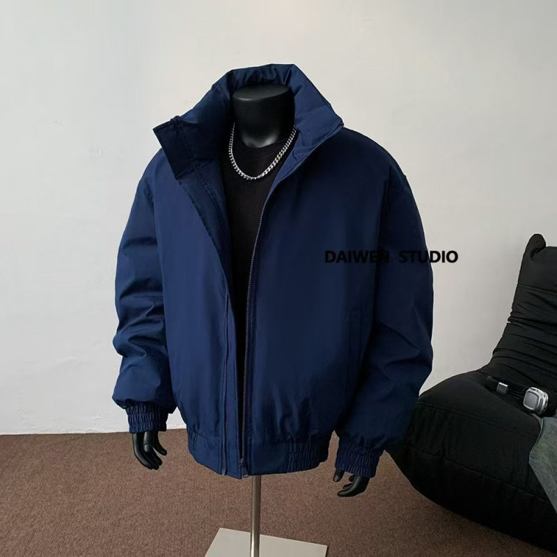 简约款百搭立领男士棉衣棉服外套