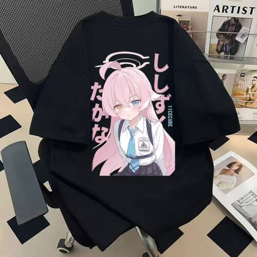 二次元印花宽松纯棉短袖T恤上衣