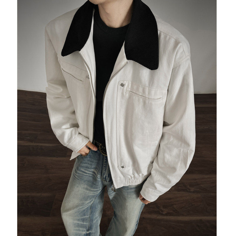 美式复古工装外套灯芯绒加厚夹克