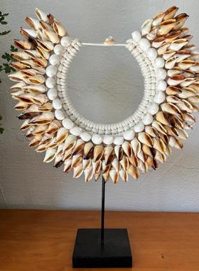 手工贝壳摆件装饰客厅装饰