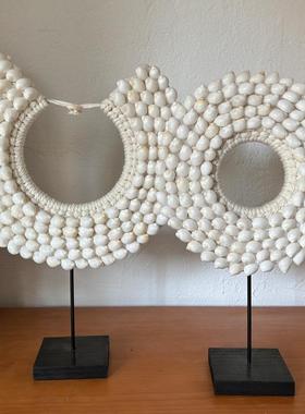 贝壳桌面摆件装饰简约客厅