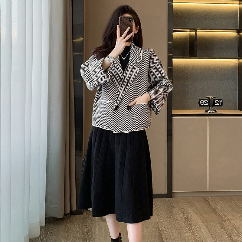 秋冬季女士毛衣外套短款上衣女小香风时尚宽松百搭西装领针织开衫,女装/女士精品,短外套,淘宝优惠券,粉丝福利购,淘宝优惠卷