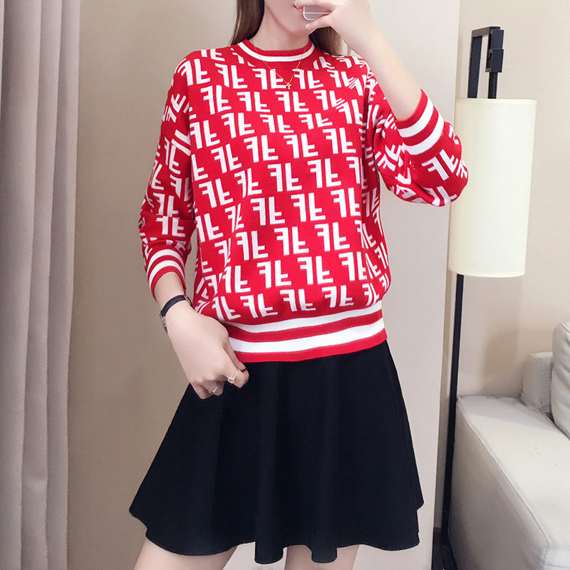 2022秋冬季新款韩版女装小个子长袖毛衣宽松针织两件套装连衣裙女