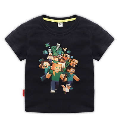 我的世界 Minecraft新款童装儿童夏装短袖T恤男童半袖T恤童上衣