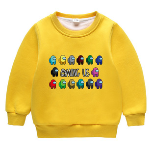 Among us秋冬装童新款童装防寒男童宝宝加绒卫衣双层加厚外套上衣