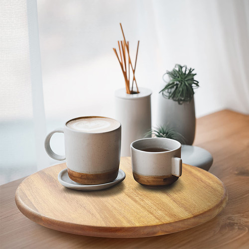 实木收纳盘相思木大众圆形