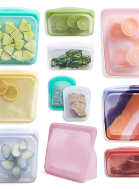 stasher美国硅胶袋保鲜低温慢煮袋食品密封储藏袋水果密封袋微波