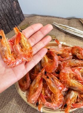 潮汕虾干零食烤虾干即食特大号对虾干干货干虾脆 虾休闲食品小吃