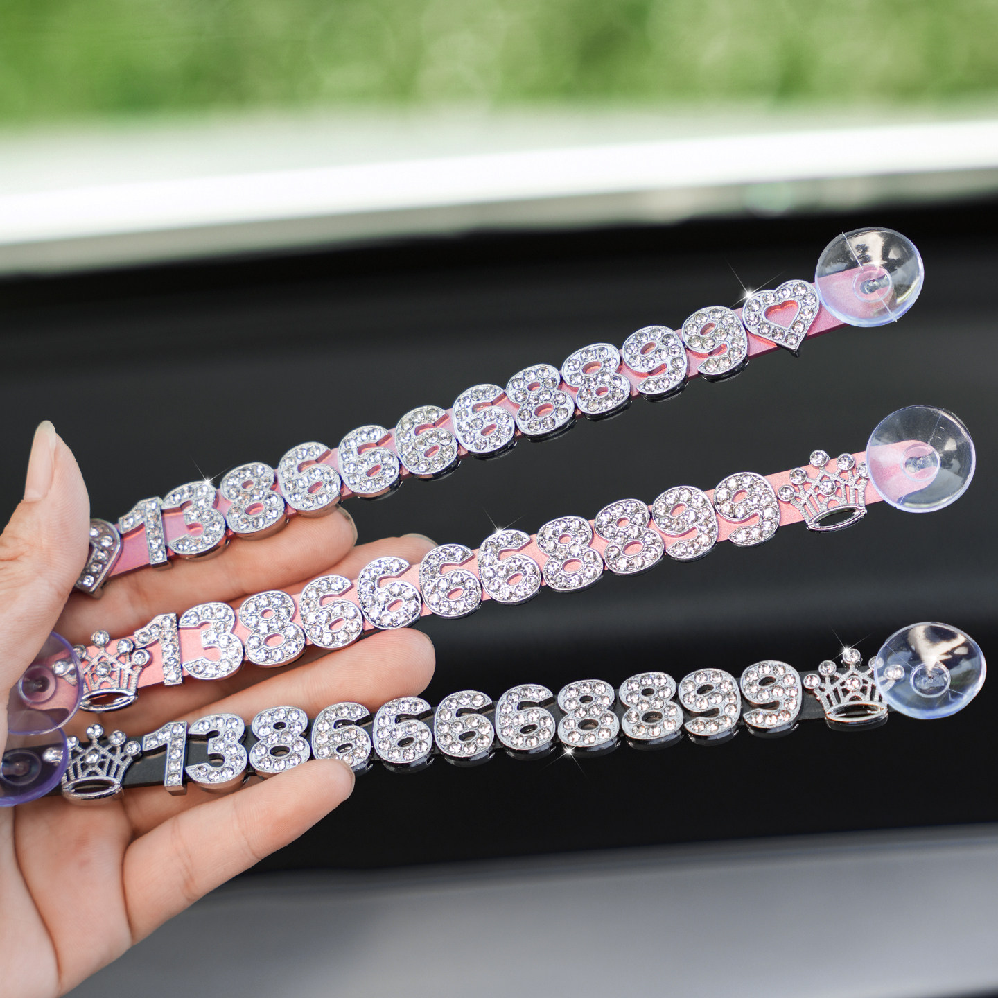 挪车电话牌女士车用车载临时停车号码移车牌汽车用品车上大全车内
