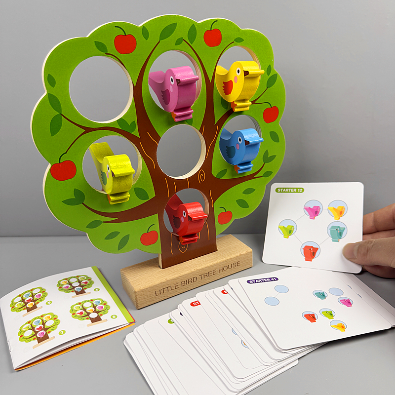 小鸟安家空间方位推理益智桌游