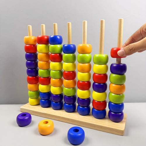 儿童串珠对对碰计算数玩具