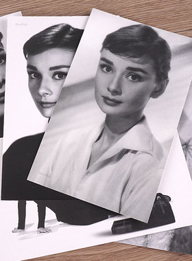 Concertino小协奏曲复古明信片INS简约文艺小清新电影明星照卡片