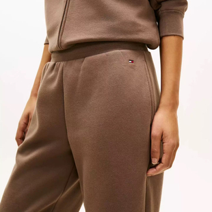 国现在途Tommy女士新款小标刺绣加绒休闲卫裤