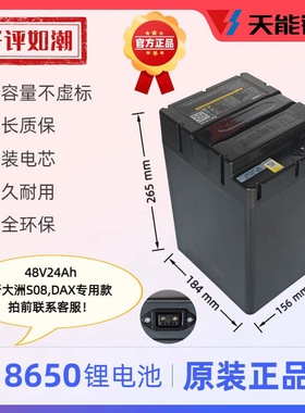 天能电池锂电池S08dax48V24A适配新大洲本田专用原装带通讯协议