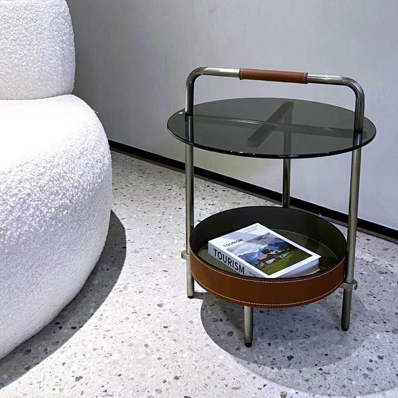 意式极简客厅沙发边几