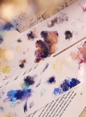 159 小白家 星河 手帐胶带分装 和纸无模切 6×150cm