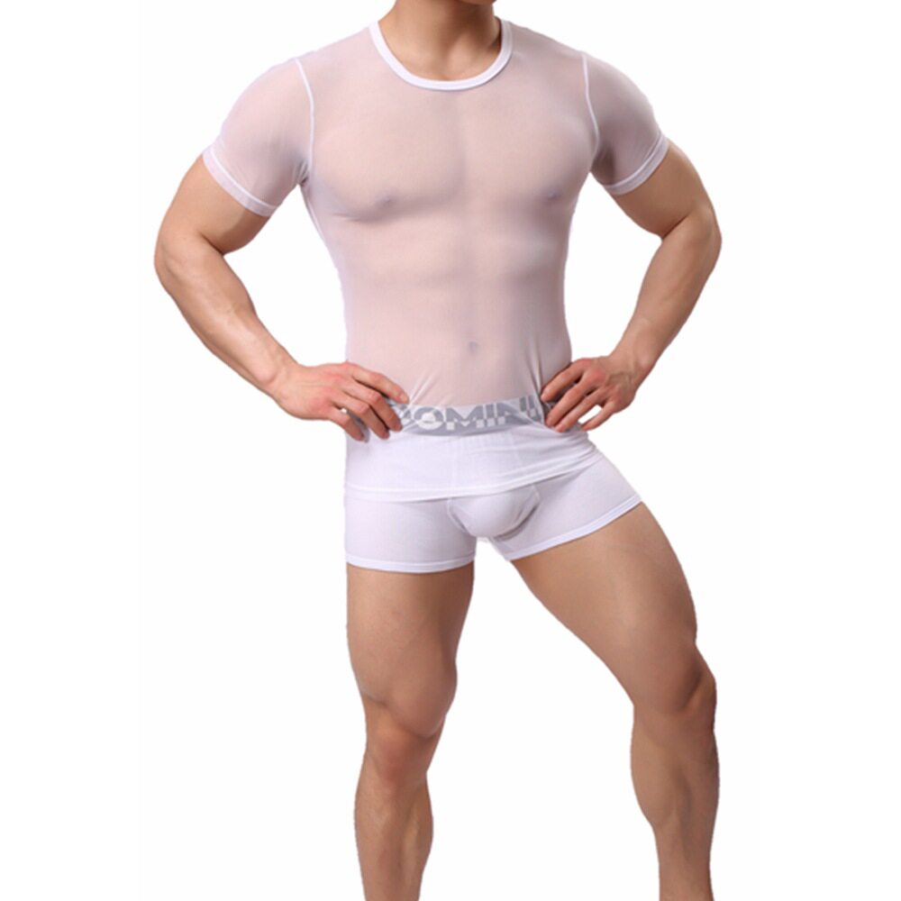 男透明短袖男透明上衣