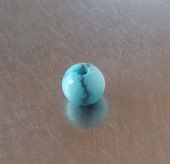 圆珠 线纹 5mm 绿松石 无优化 高瓷高蓝 原矿