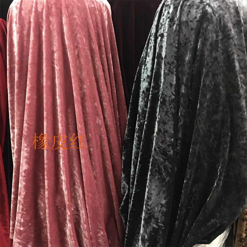 冰花金丝绒弹力丝光绒金丝绒布料连衣裙衫旗袍运动服校服丝绒面料