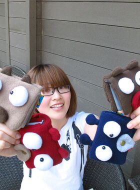 PLUMO可爱卡包零钱包韩国卡通布艺多卡位女创意礼物卡拉家族4款选