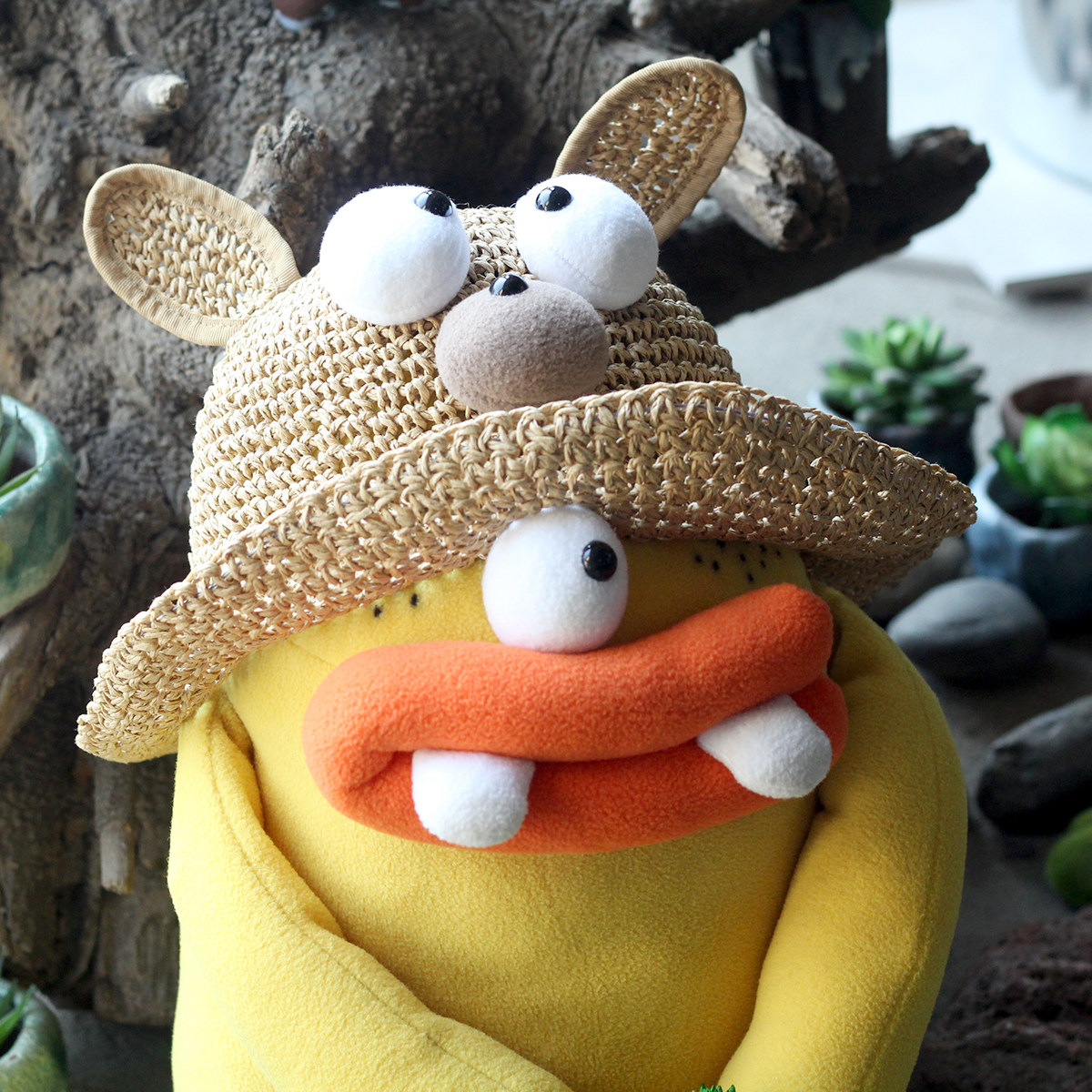 plumo皮洛姆原创儿童遮阳帽太阳帽宝宝春夏出游渔夫草帽兔耳卡其在类目 服饰配件/皮带/帽子/围巾, 帽子中 - 来自Buy2taobao.com提供专业的淘宝代购服务