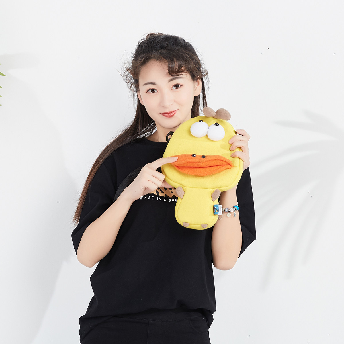 PLUMO皮洛姆原创会动萌可爱萌包包少女儿童斜挎单肩多用 5号C鸭鸭