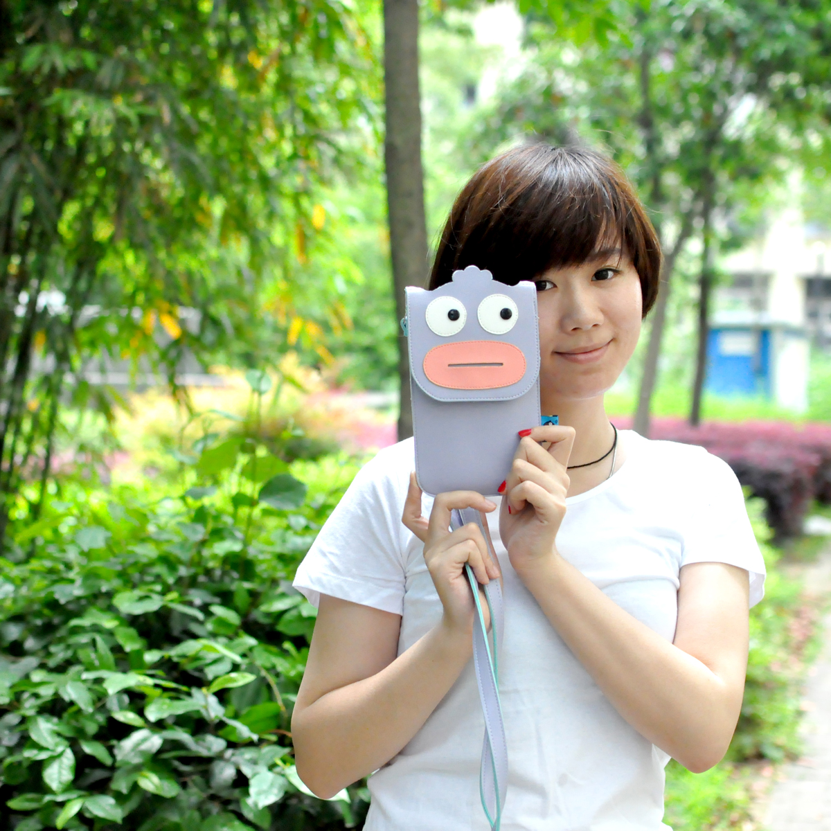 皮洛姆斜挎彩皮手机零钱包多款