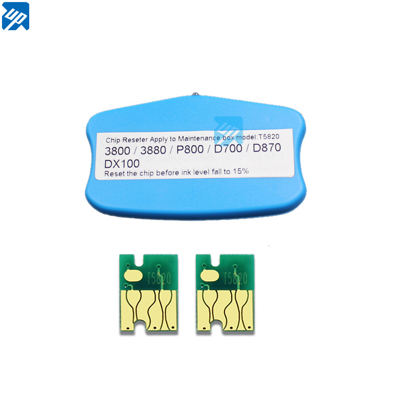 T5820适用EPSON D700  D880 Fuji DX100废墨仓芯片维护箱复位器