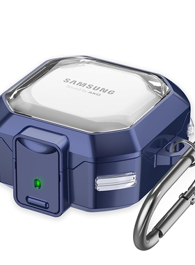 新款适用于三星galaxybuds2Pro保护壳机甲风四角气囊防摔buds Pro全包耳机防摔无线budslive耳机壳锁扣透明