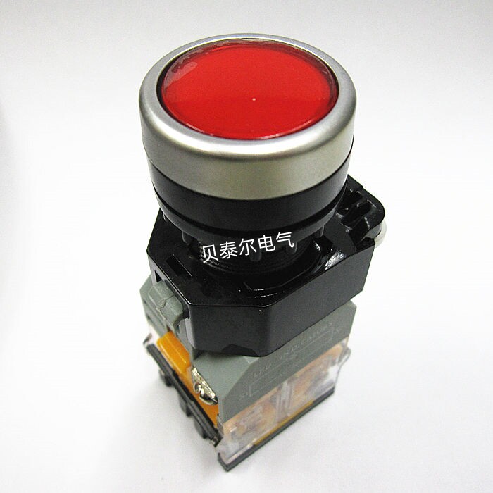【江苏双科电气】LAY50-22D-11D 22mm led瞬动自复位带灯按钮开关