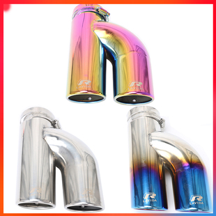 1.4T尾喉装 一出二双排气管改装 饰 17大众新朗逸1.6改装 适用于13