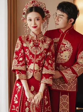 秀禾服2026年新款新娘结婚嫁衣礼服中式婚纱龙凤褂敬酒服秀和套装