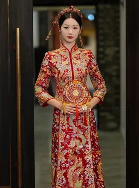 龙凤褂新娘秀禾服高级褂皇2026新款结婚婚礼礼服中式婚纱敬酒服女
