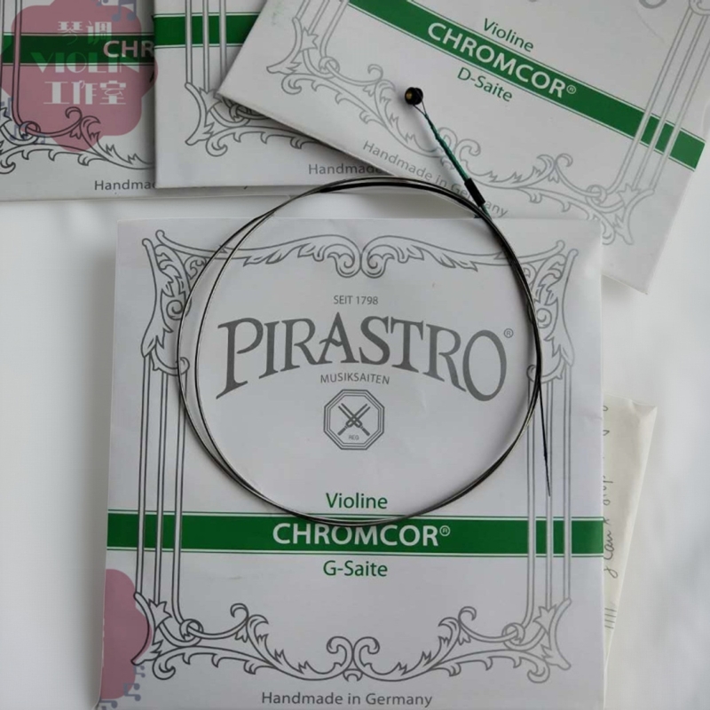 单根德国仿 PIRASTRO 4/4进口小提琴琴弦绿条小提琴弦套弦4根EADG
