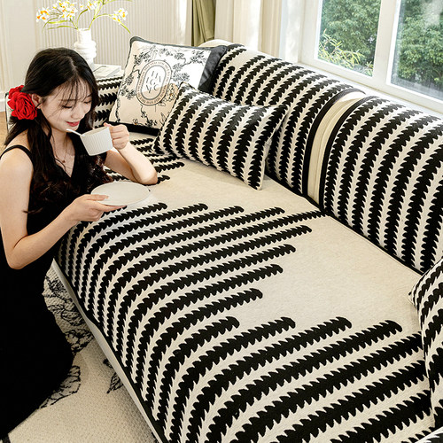 雪尼尔柔软舒适四季通用沙发垫