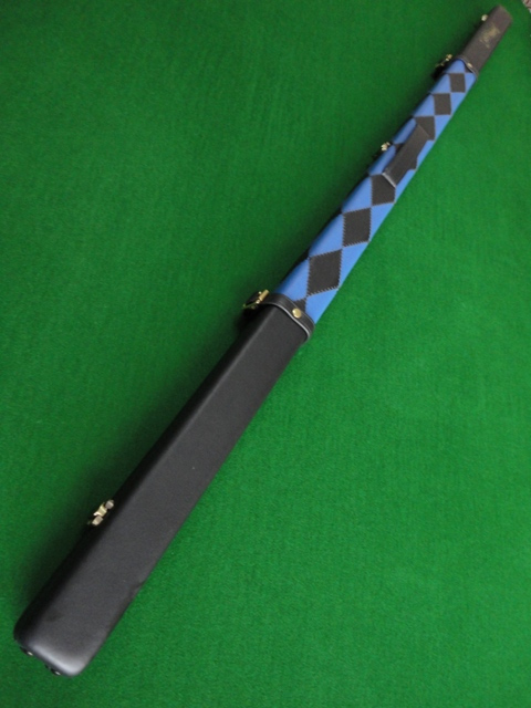 【金牌台球】John Parris 庄派瑞斯纯皮制 黑色+蓝色菱形需要定做