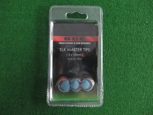 金牌台球英国进口ELK 鹿头 皮头 3粒单卡包装10mm 保真