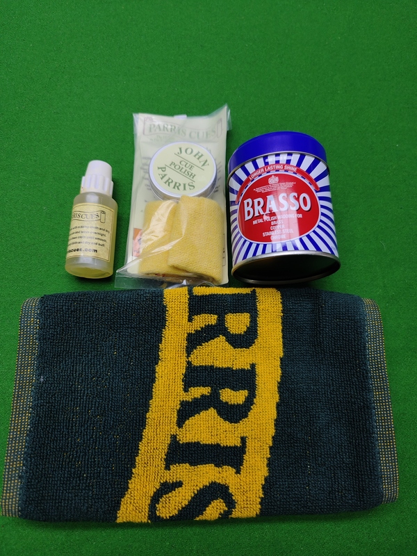 英国john parris 台球杆保养套装 杆油 杆蜡 接口清洁 毛巾